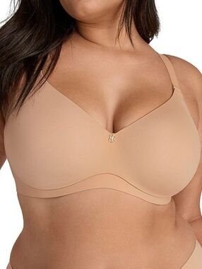 Honeylove Cloud Embrace Wireless Contour T-Shirt Sand Nude T-Shirt Bra 34DD(E)